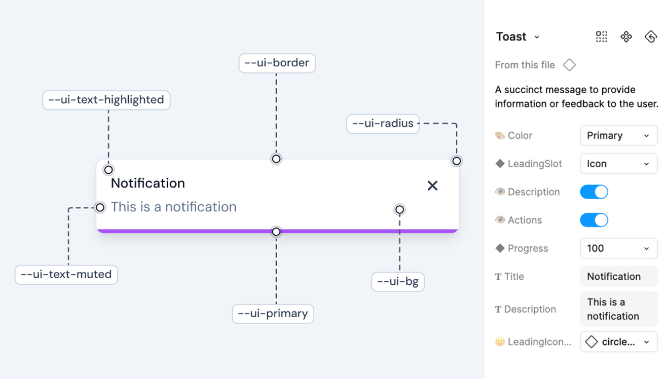 A component in the Nuxt UI Figma design kit